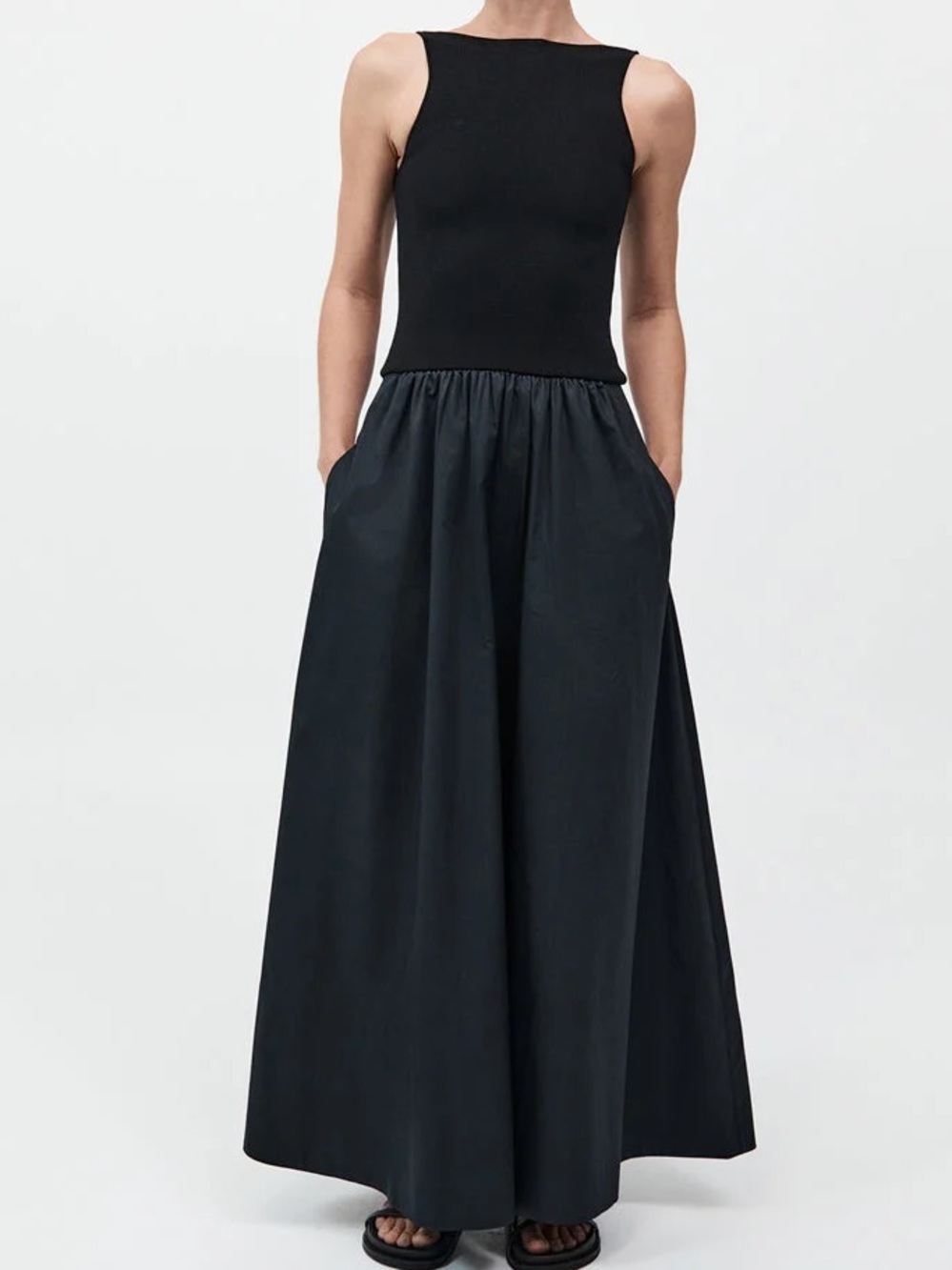 St. Agni Bateau Cut-Out Dress